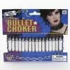 Forum Novelties Punk Rock White & Silver Bullet Choker Costume Accessory -Footwear Shop 67441 punk rock white silver bullet choker costume accessory