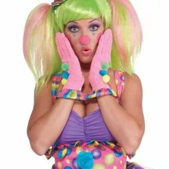 Forum Novelties Circus Sweetie Pink Ruffled Adult Costume Gloves