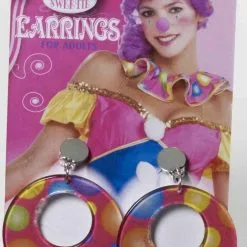 Forum Novelties Circus Sweetie Polka Dot Costume Earrings