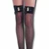 Forum Novelties Pimpin' Black Costume Fishnets With Dollar Sign -Footwear Shop 68416 pimpin black costume fishnets with dollar sign