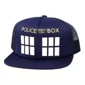 Bioworld Doctor Who Tardis Mens Blue Trucker Hat