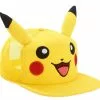 Bioworld Pokemon Pikachu Big Face With Ears Snapback Hat | One Size