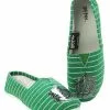 Bioworld Harry Potter Slytherin Canvas Slip On Shoes