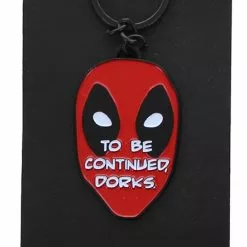 Bioworld Marvel's Deadpool "To Be Continued Dorks" Metal Enamel Key Chain