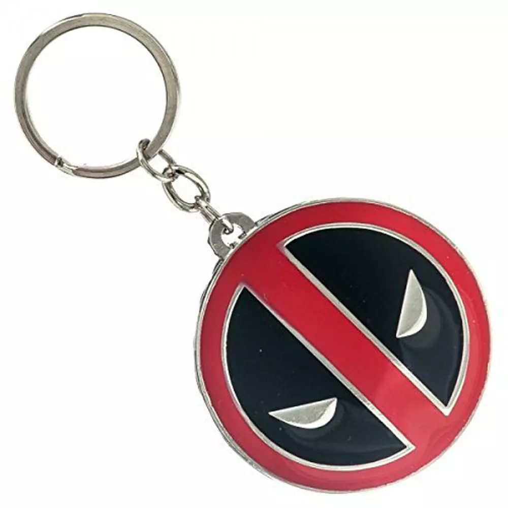 Bioworld Marvel Deadpool Logo Metal Keychain 3 Bioworld Marvel Deadpool Logo Metal Keychain
