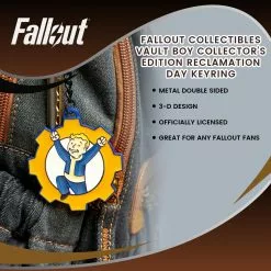 Bioworld Fallout Collectibles | Vault Boy Collector’s Edition Reclamation Day Keyring -Footwear Shop BIW KE7EL0FSX CGR
