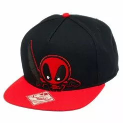 Bioworld Marvel Kawaii Deadpool Black Snapback Hat