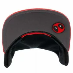 Bioworld Marvel Kawaii Deadpool Black Snapback Hat -Footwear Shop BIW SB19NVMKW01 CC