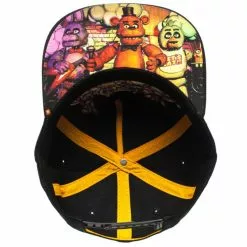 Bioworld Five Nights At Freddy's Black Snapback Hat -Footwear Shop BIW SB3IXPFNF CC