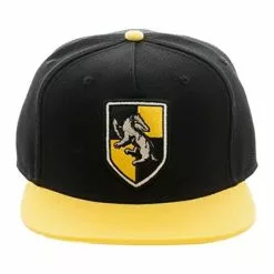 Bioworld Harry Potter Hufflepuff Crest Snapback Hat