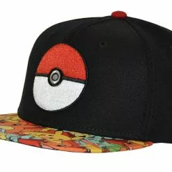 Bioworld Pokemon Pokeball Sublimated Bill Youth Snapback Hat