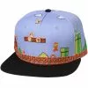 Bioworld Super Mario Bros. 8-bit Landscape Snapback Hat -Footwear Shop BIW SB4YFISMS CA