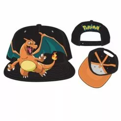 Bioworld Pokemon Charizard Black Snapback Hat -Footwear Shop BIW SB1S13POK CE
