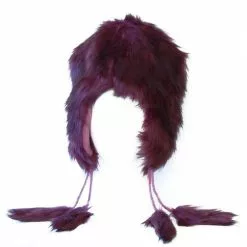 Bauer Pacific Imports Arctic Faux Fur Costume Hat Black/Purple
