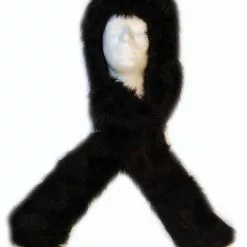 Bauer Pacific Imports Wolf Costume Hat With Mittens: Black