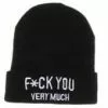 Brtsz F*Ck You Very Much Fashion Beanie Hat -Footwear Shop BRZ 5506 C