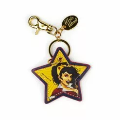 Crowded Coop, LLC DC Comics Bombshells Wonder Woman Faux Leather Keychain -Footwear Shop CRC DCCL209 CC