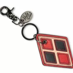 Crowded Coop, LLC DC Comics Bombshells Harley Quinn Faux Leather Keychain -Footwear Shop CRC DCCL210 CC