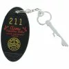 Crowded Coop, LLC Retro Motel Key Fob - Acme Exec Suites Black