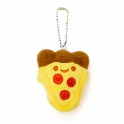 Disburst Pizza Plush Charm Keychain