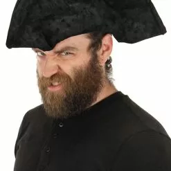 Elope Old Pirate Black Tricorn Hat Adult Costume Accessory One Size