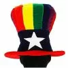 Elope Patriotic Rainbow Uncle Sam Velvet Adult Costume Hat -Footwear Shop ELP 290840 CA