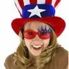 Elope Patriotic USA Uncle Sam Adult Velvet Costume Hat 1 Elope Patriotic USA Uncle Sam Adult Velvet Costume Hat -Footwear Shop ELP 290850 CA