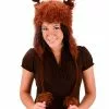 Elope Reindeer Faux Fur Hoodie Brown Adult Costume Hat One Size 1 Elope Reindeer Faux Fur Hoodie Brown Adult Costume Hat One Size -Footwear Shop ELP 292061 CA