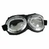 Elope Aviator Goggle Silver & Black Adult Costume Accessory -Footwear Shop ELP 300830 CA