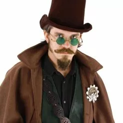 Elope Steampunk Costume Coachman Hat Adult: Dark Brown