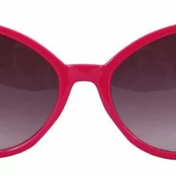 Elope Modern Cat Eye Costume Glasses Adult: Pink & Smoke