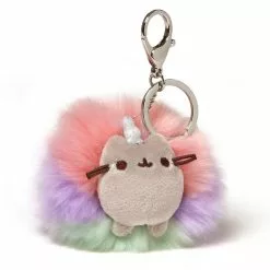 Enesco Pusheenicorn Pusheen Unicorn 4" Plush Poof Keychain