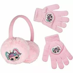 Fashion Accessory Bazaar LLC LOL Surprise Pink Earmuff And Glove Set