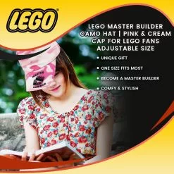 Toynk Master Builder Camo Hat | Pink & Cream Cap | Adjustable Size -Footwear Shop FCM 01267 CGR