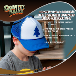 Toynk Gravity Falls Dipper’s Hat| Official Licensed| Pines Trucker Hat -Footwear Shop FCM 01346 CGR 2e102cb8 c2ae 4bec 9197 b43221ba6024