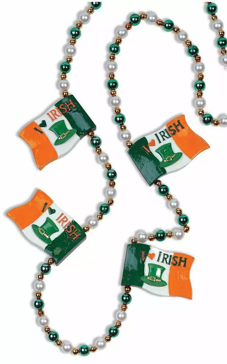 Forum Novelties St. Patrick's Irish Flag Costume Jewelry Beads 3 Forum Novelties St. Patrick's Irish Flag Costume Jewelry Beads