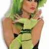 Forum Novelties Fishnet Fingerless Long Costume Glove Green