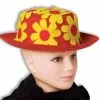 Forum Novelties Red And Yellow Daisy Clown Derby Hat Adult Costume Accessory
