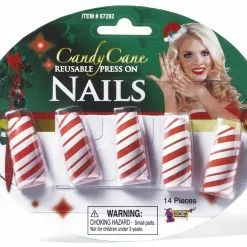 Forum Novelties Candy Cane Fingernails Costume Accessory
