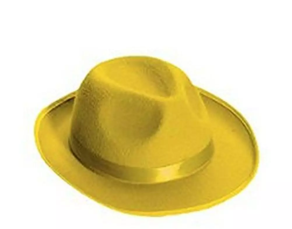 Forum Novelties Yellow Felt Adult Costume Fedora 3 Forum Novelties Yellow Felt Adult Costume Fedora