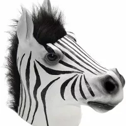 Forum Novelties Latex Animal Costume Mask Adult: Zebra
