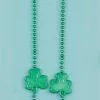 Forum Novelties St. Patrick Day Shamrock 48" Beaded Costume Necklace -Footwear Shop FRM 56220 CA