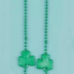Forum Novelties St. Patrick Day Shamrock 48" Beaded Costume Necklace