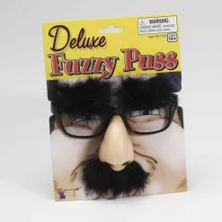Forum Novelties Deluxe Fuzzy Puss Costume Glasses With Attached Nose Eyebrows