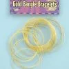Forum Novelties 50 Gold Bangle Costume Bracelets