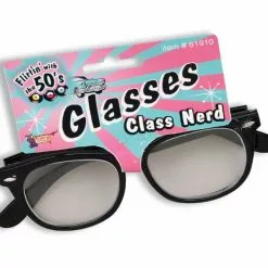 Forum Novelties 50's Class Nerd Geek Cracked Broken Costume Glasses