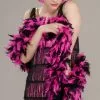 Forum Novelties Pink & Black Flapper Roaring 20's Adult Costume Boa -Footwear Shop FRM 62903 Ca