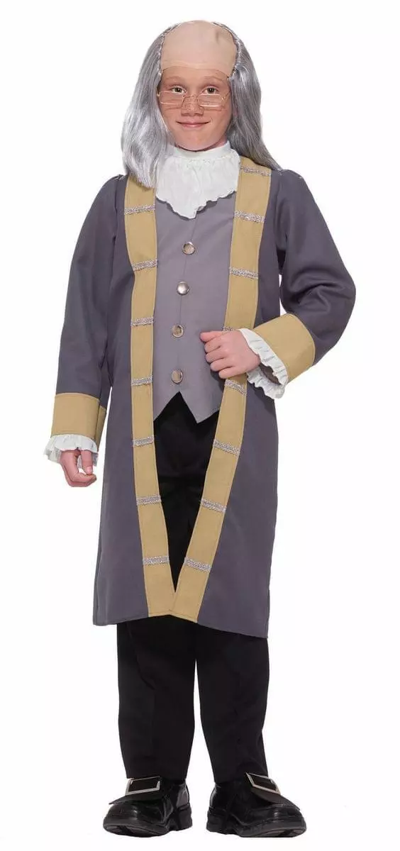 Forum Novelties Inventor Scientist Ben Franklin Costume Child 3 Forum Novelties Inventor Scientist Ben Franklin Costume Child