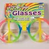 Forum Novelties 60's 70's Hippie Rainbow Peace Sign Costume Glasses