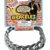 Forum Novelties Big Links Silver Costume Bracelet Accessory